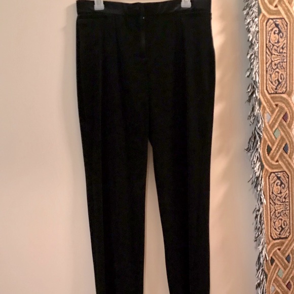 Black Velvet Pants - Picture 1 of 3
